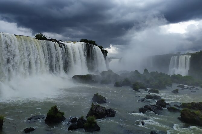 Mist filling the gorge below the falls