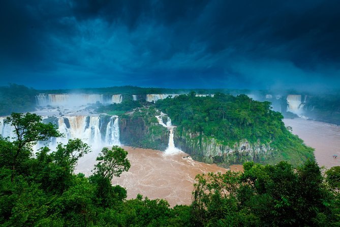 Cloud sitting over the falls and the gorge